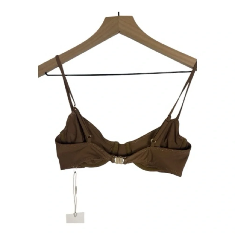 Riot Swim Sz XS Jax Bikini Top Brown Sugar NWT